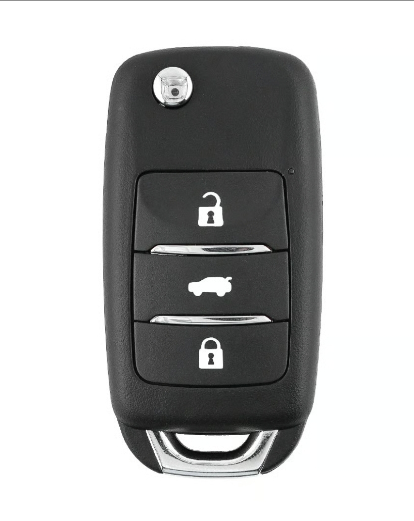 مفتاح ريموت شانجان إي-ستار / السفن الأصلي القابل للطي — 3 أزرار 433 MHz — 3 433 Changan E-Star Changan Alsvin CS35 CS55 Eado